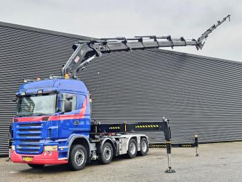 R500 V8 /  8X4 / HIAB 105 t/m CRANE / KRAN / GRUA