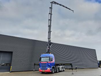 R500 V8 /  8X4 / HIAB 105 t/m CRANE / KRAN / GRUA