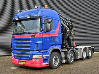 R500 V8 /  8X4 / HIAB 105 t/m CRANE / KRAN / GRUA