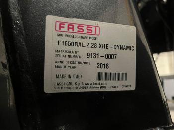FH540 8x2-6 / FASSI F1650 - JIB - WINCH