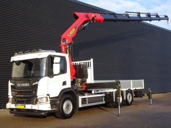 P410 6x2*4 / PALFINGER 35 tm CRANE + WINCH
