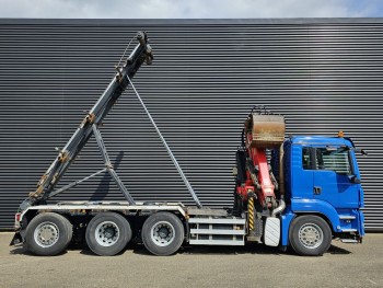 TGS 35.400 8x4-4 / PALFINGER Z CRANE + CONTAINER SYSTEM