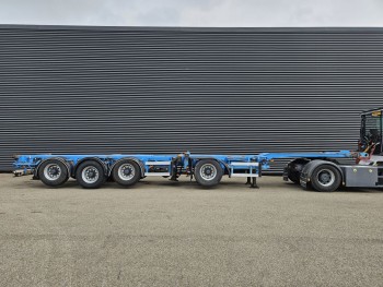 4 AXLE / MULTI CONTAINER CHASSIS / 3 X LIFT AXLE / TEILBAR