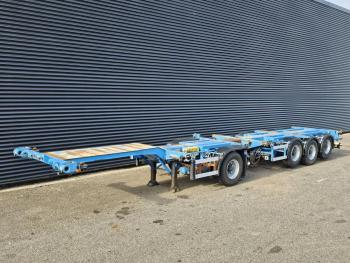 4 AXLE / MULTI CONTAINER CHASSIS / 3 X LIFT AXLE / TEILBAR